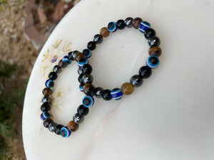 Evil Eye All Natural Stone Bracelet