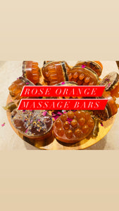 Rose Orange Massage Bars (2 bars)